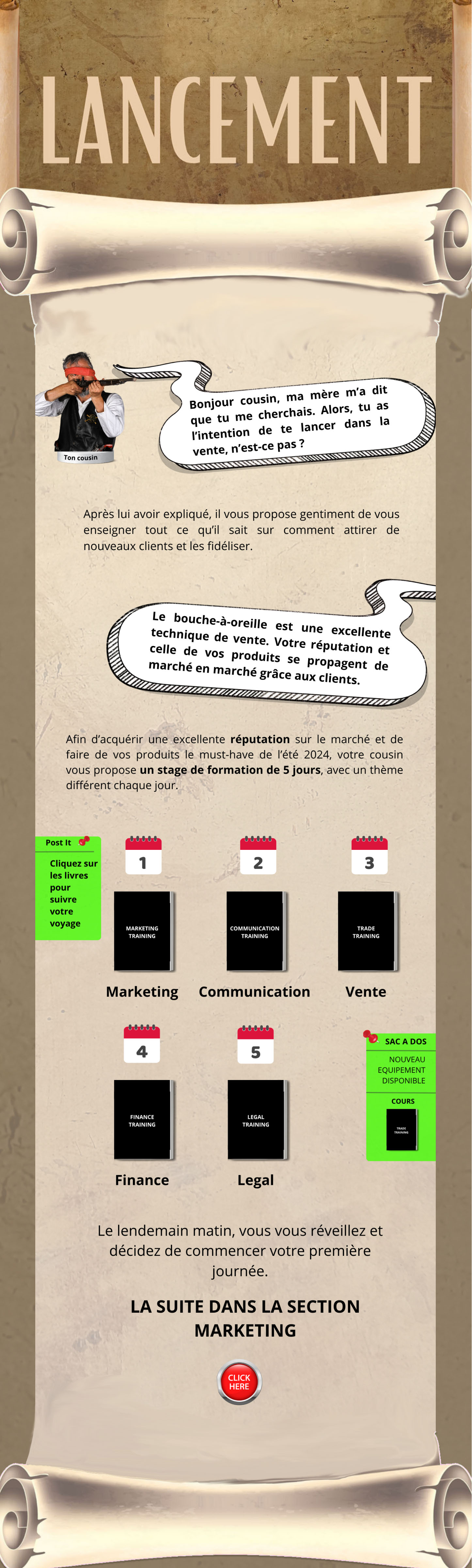 Fond page lancement